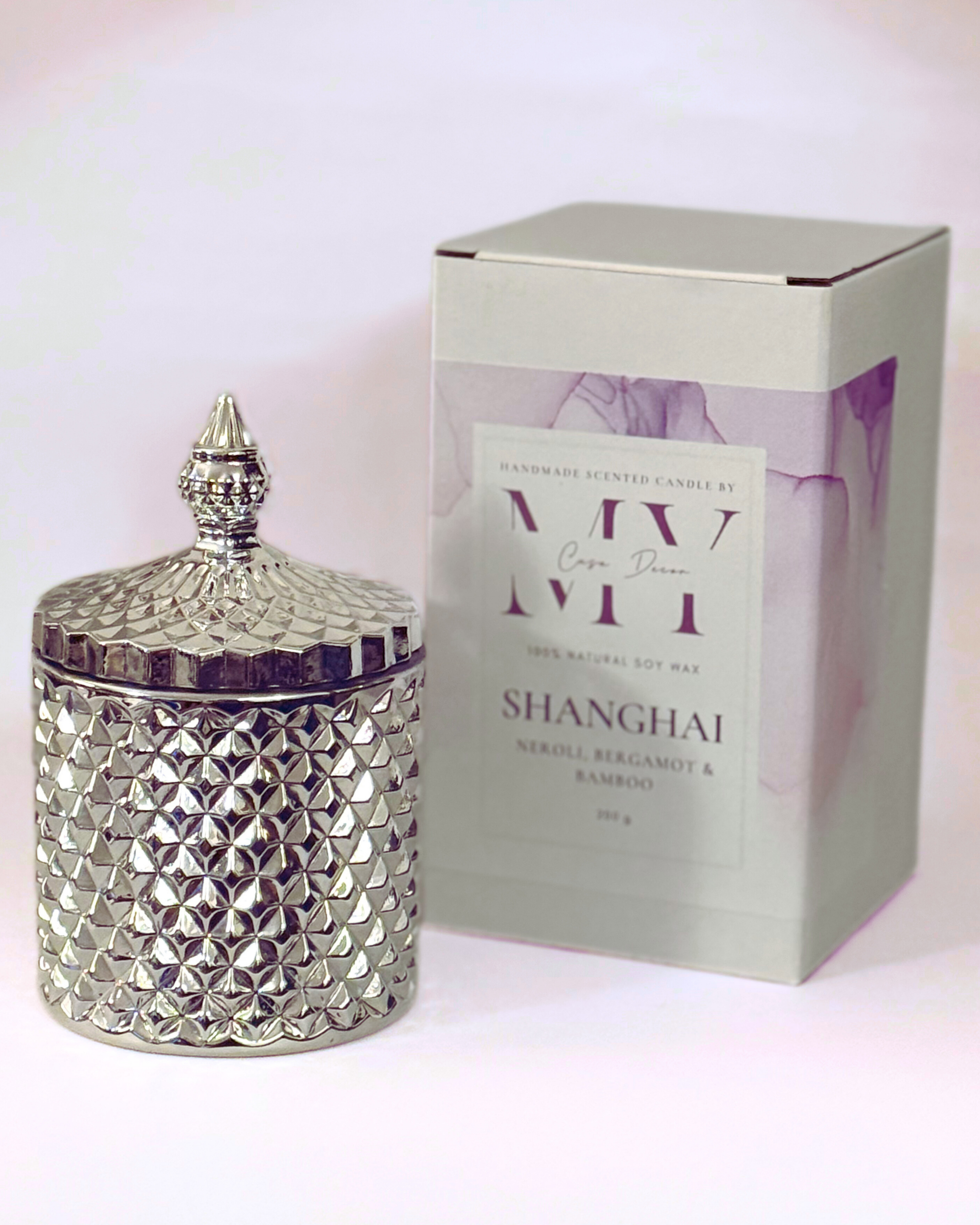 Silver Electroplated Crystal Jar
