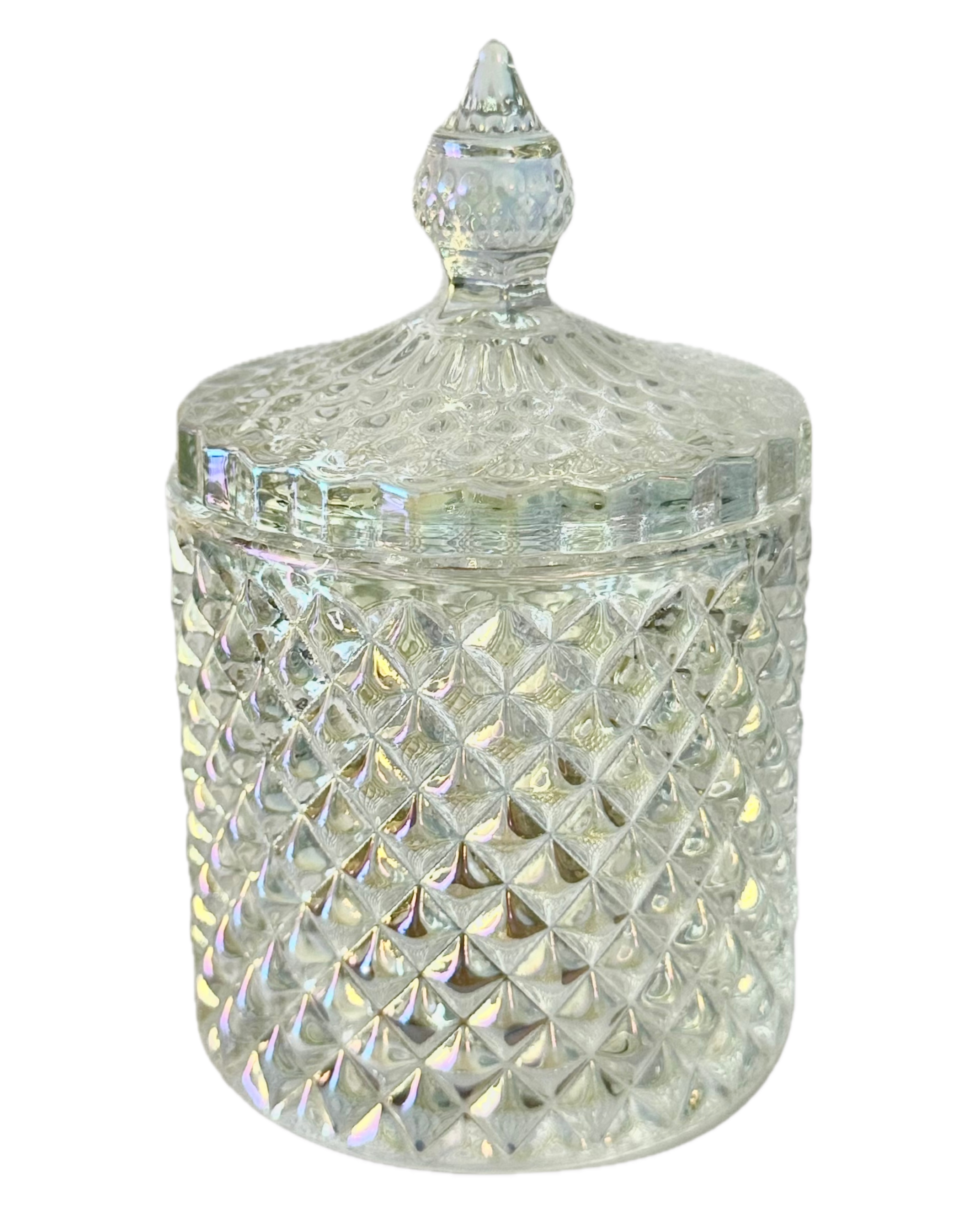 Pearl White Crystal Jar