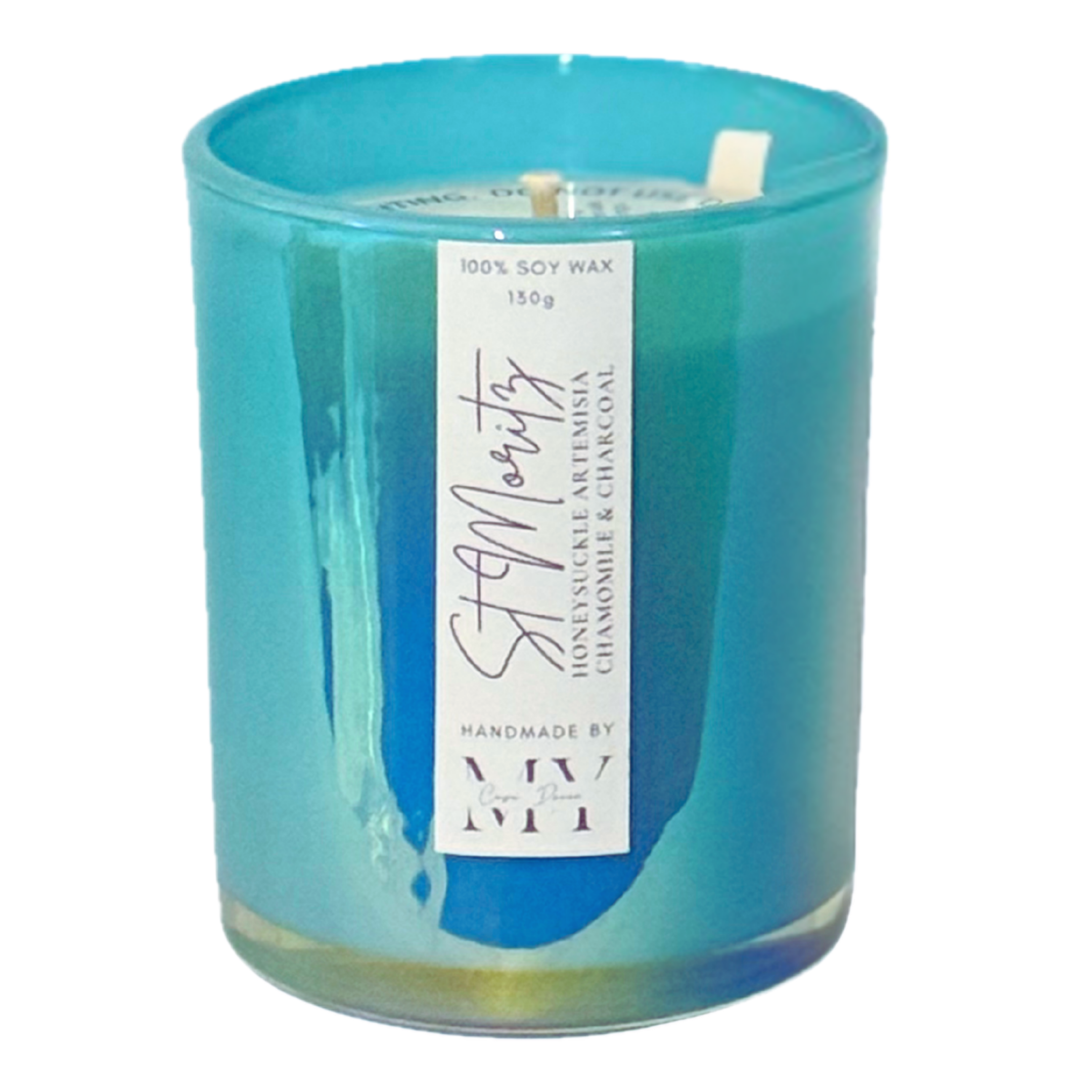 Blue Iridescent Jar