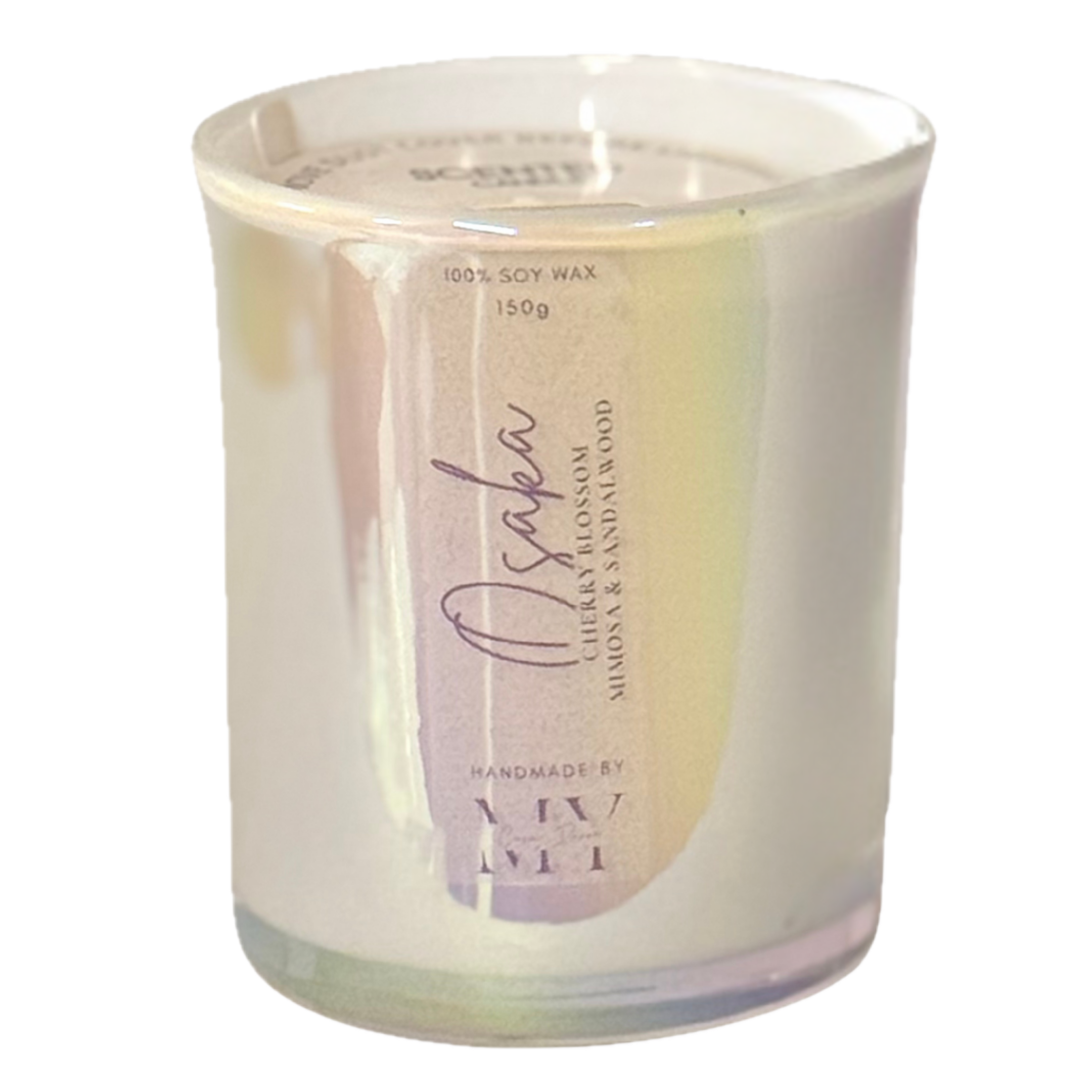 White Iridescent Jar
