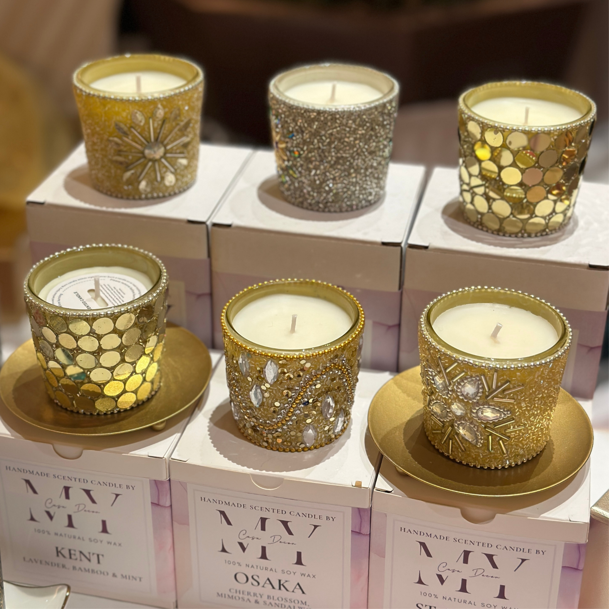 Festive Beaded Jars