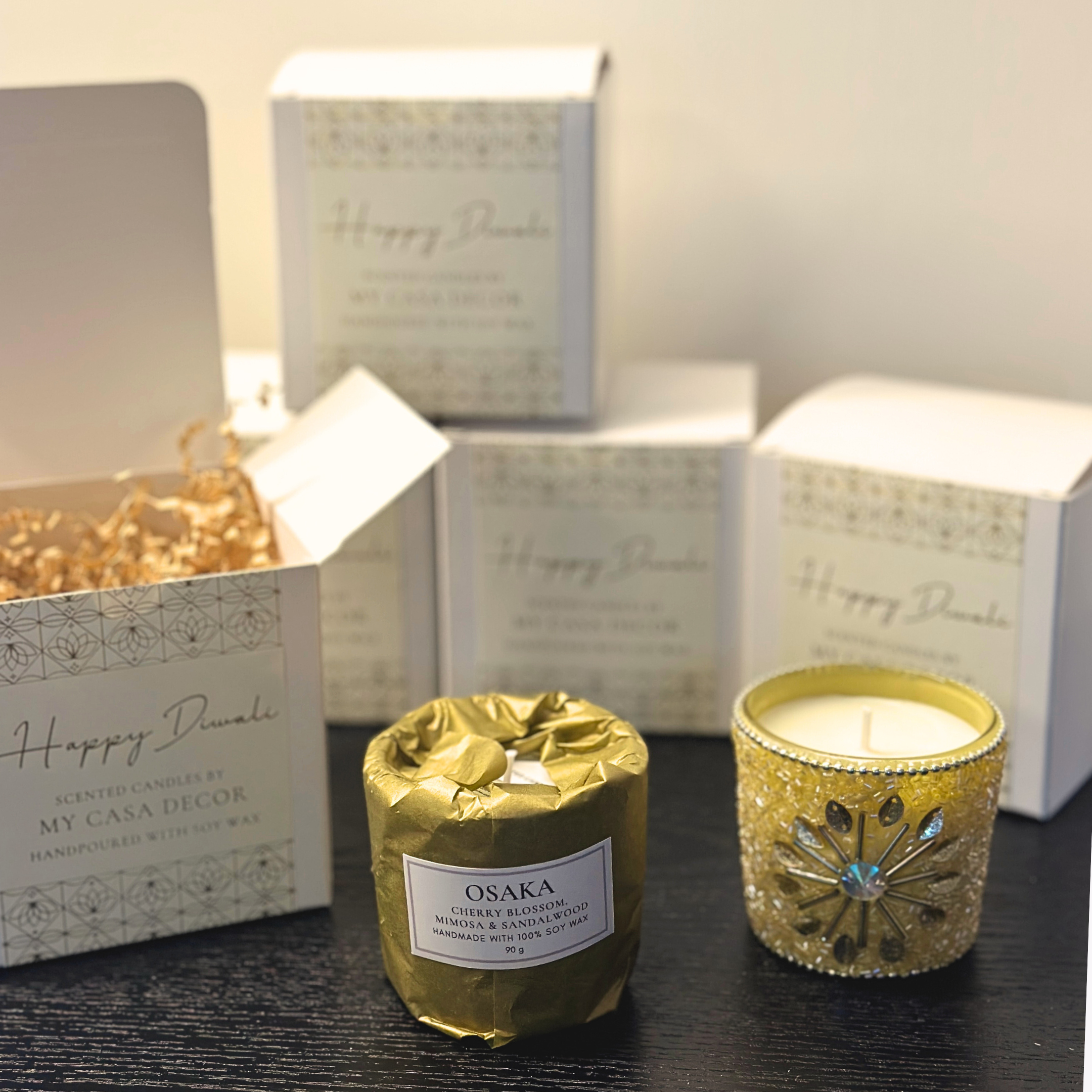 Festive Beaded Jars